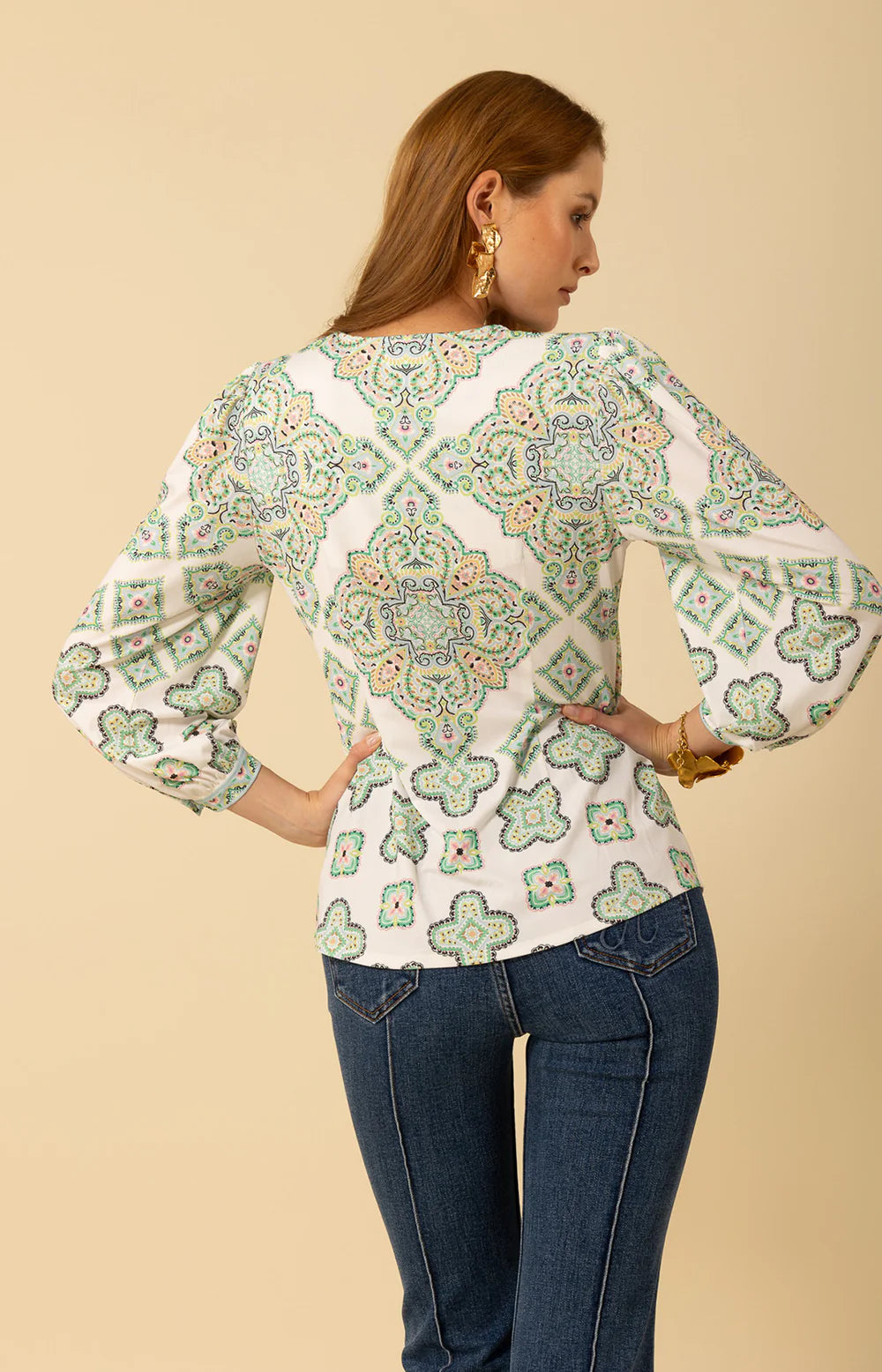 KATALEYA JERSEY V NECK TOP