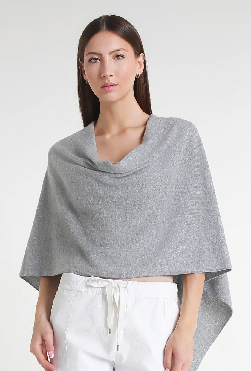 100% CASHMERE CRAFTED RUANA WRAP