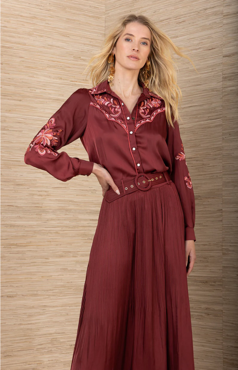 AYLEEN CHARMEUSE SKIRT