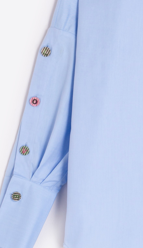 SHIRT MIKAELA AZUL TWILL