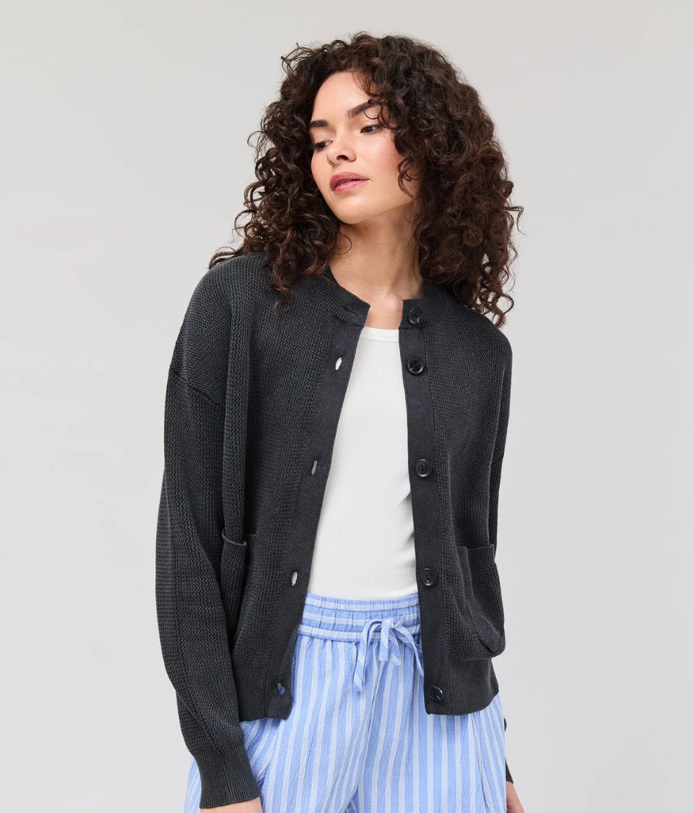 DUNE CARDIGAN RELAXED FIT WITH DROP SHOULDER