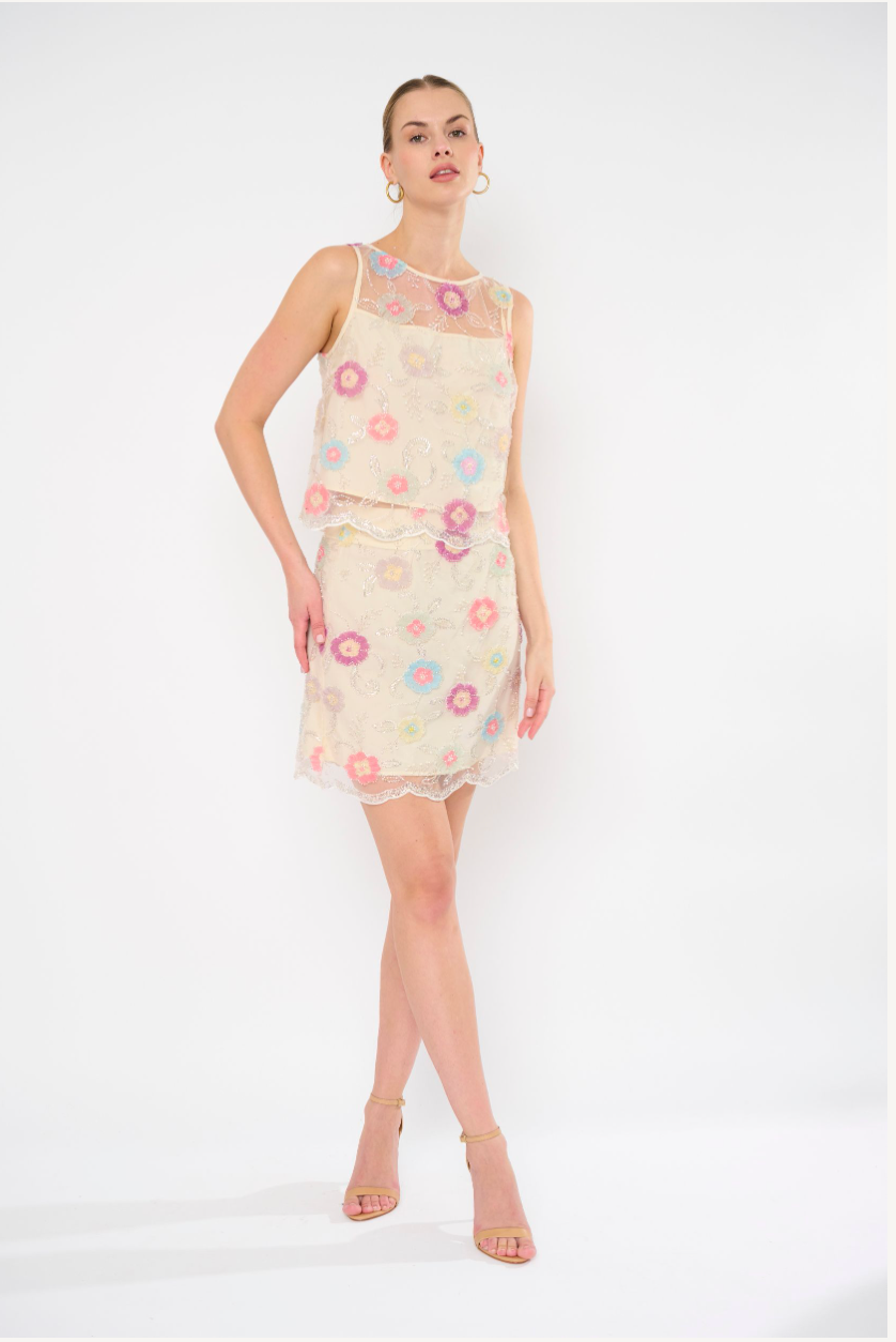 BELLO TOP BEADED LACE