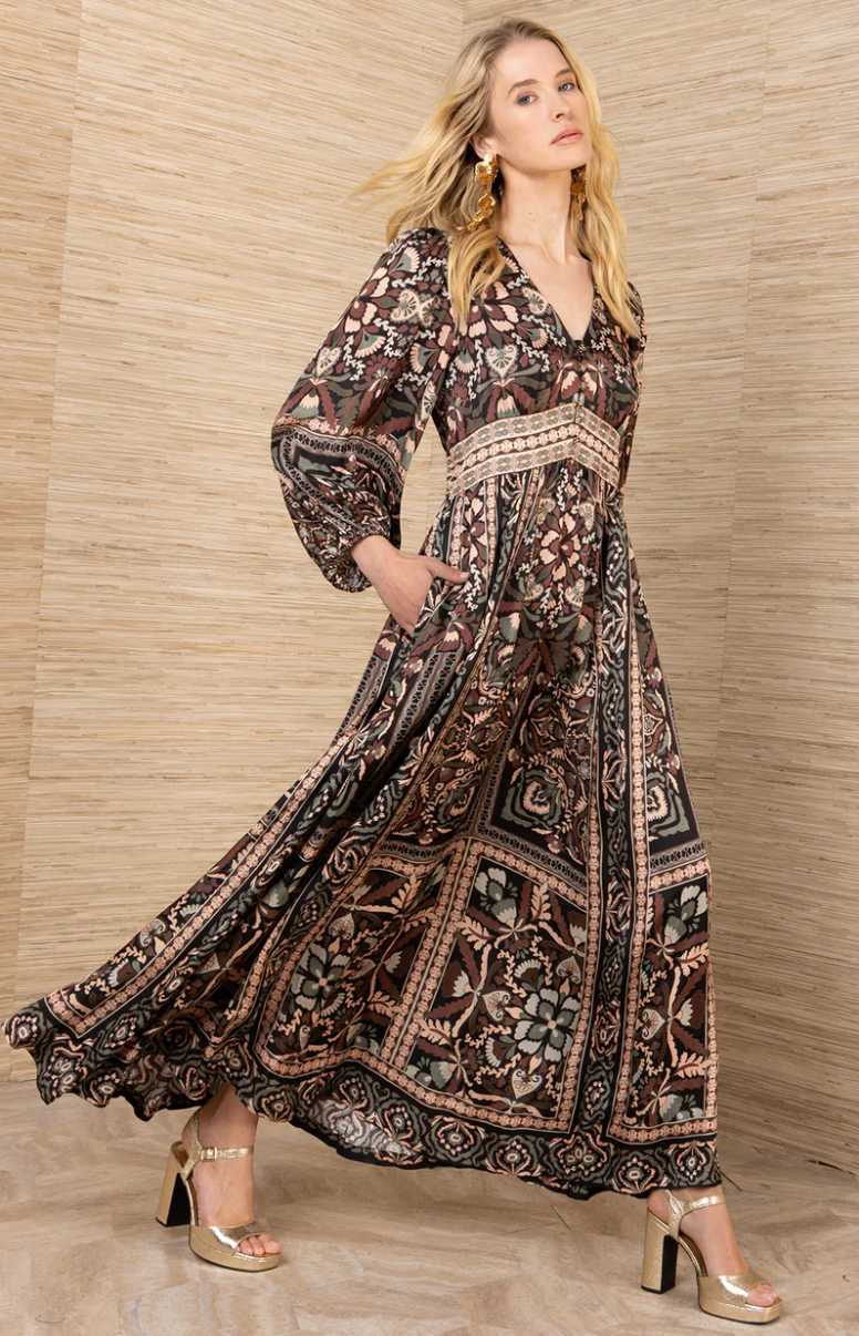 AMARIS CHARMEUSE MAXI DRESS