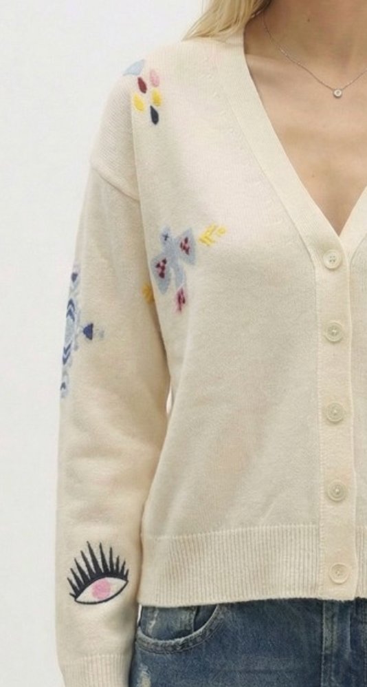 MYTOTEM V NECK CARDIGAN