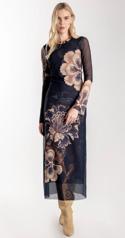 MIDNIGHT ARABESQUE DRESS