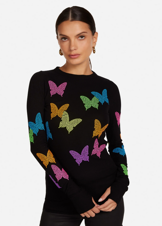 NEON STUD BUTTERFLY LONG SLEEVE MCKINLEY