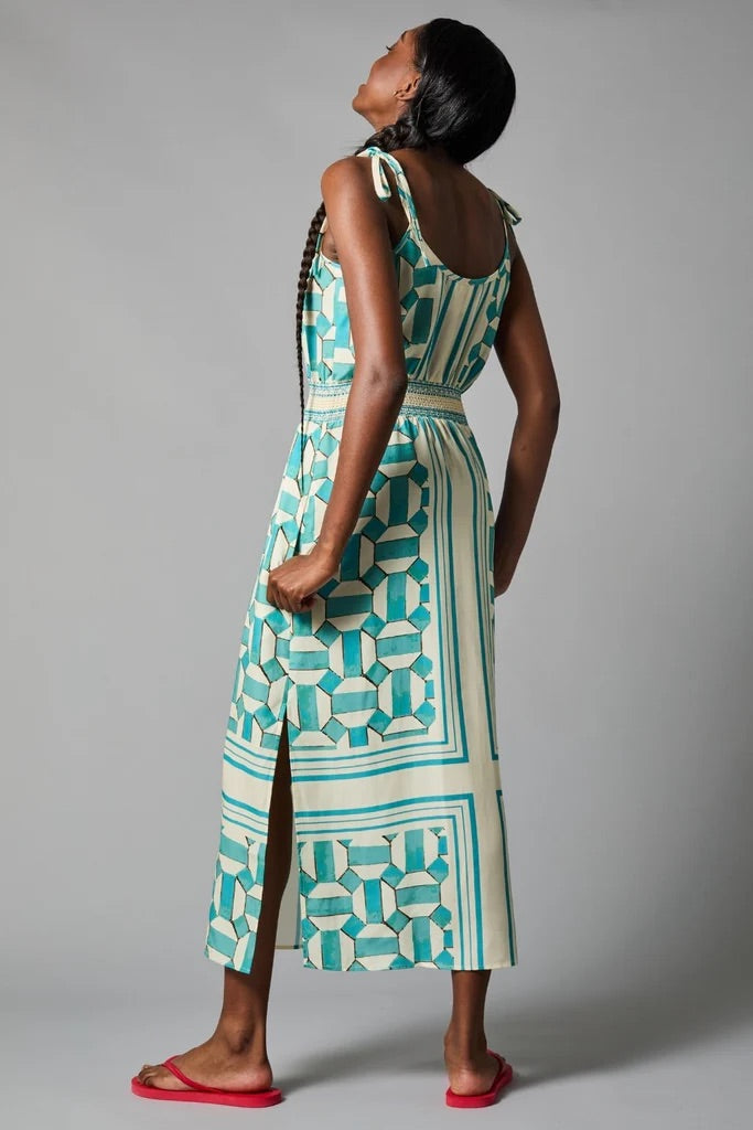 BLOUSON SLIP DRESS