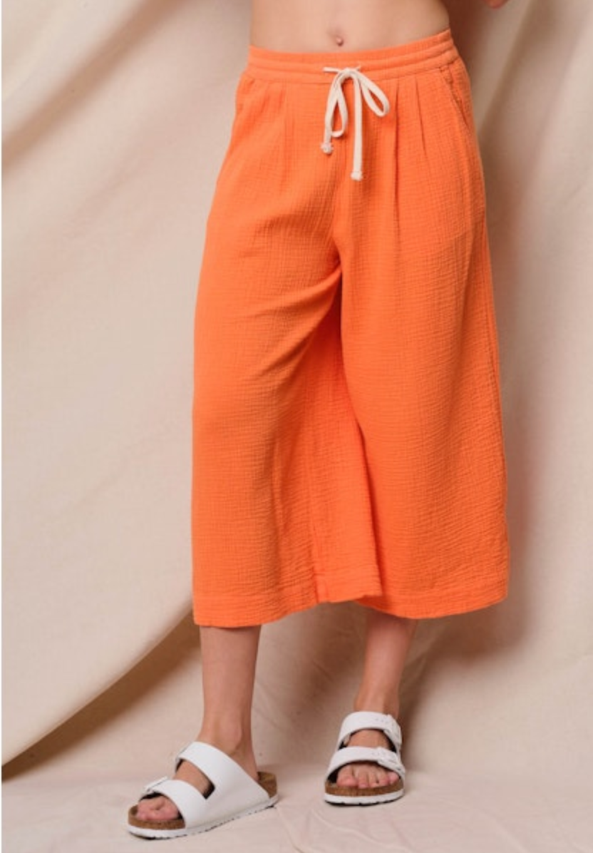 CROP GUAZE CULOTTES