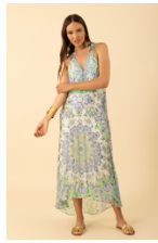 RIVAL CHIFFON MAXI HALTER DRESS