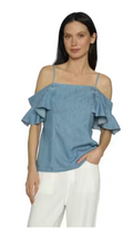 ANNIKA DENIM TOP