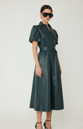 LAURIE VEGAN LEATHER DRESS