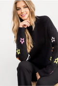 STAR SLEEVE KNIT CREWNECK