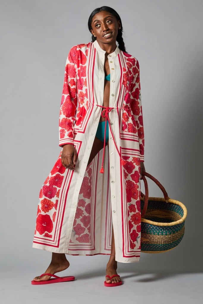 BAND COLLAR SHIRTDRESS