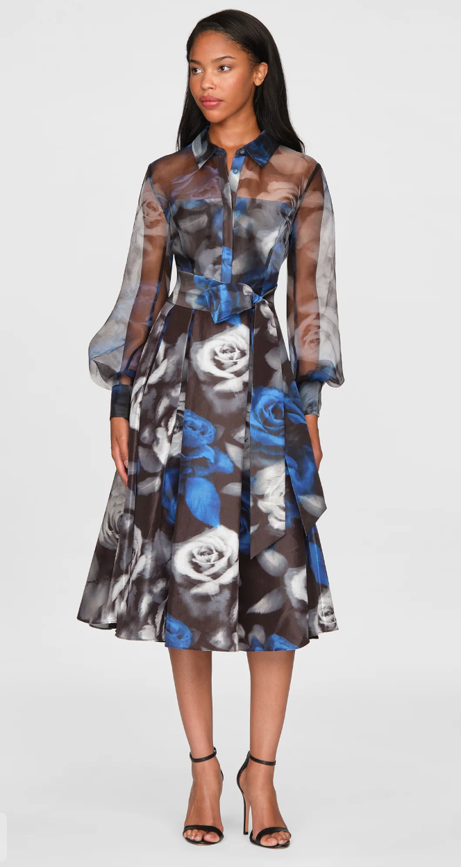 AGATHA PRINTED SHIRT DRESS