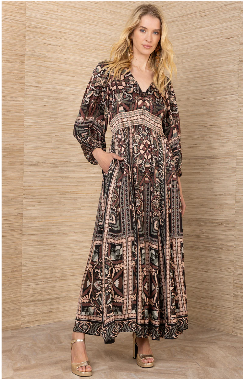 AMARIS CHARMEUSE MAXI DRESS