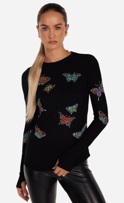 MCKINLEY TOP-VINTAGE BUTTERFLY