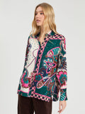 SILK BLOUSE WITH FLORAL DESIGN
