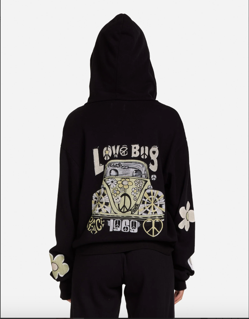 HELZY LOVE BUG ZIP UP SWEATSHIRT