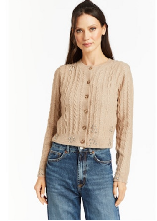 GREENLEE RHINSTONE CARDIGAN