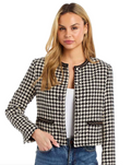 JENN CROP JACKET WITH DIOR CHAIN