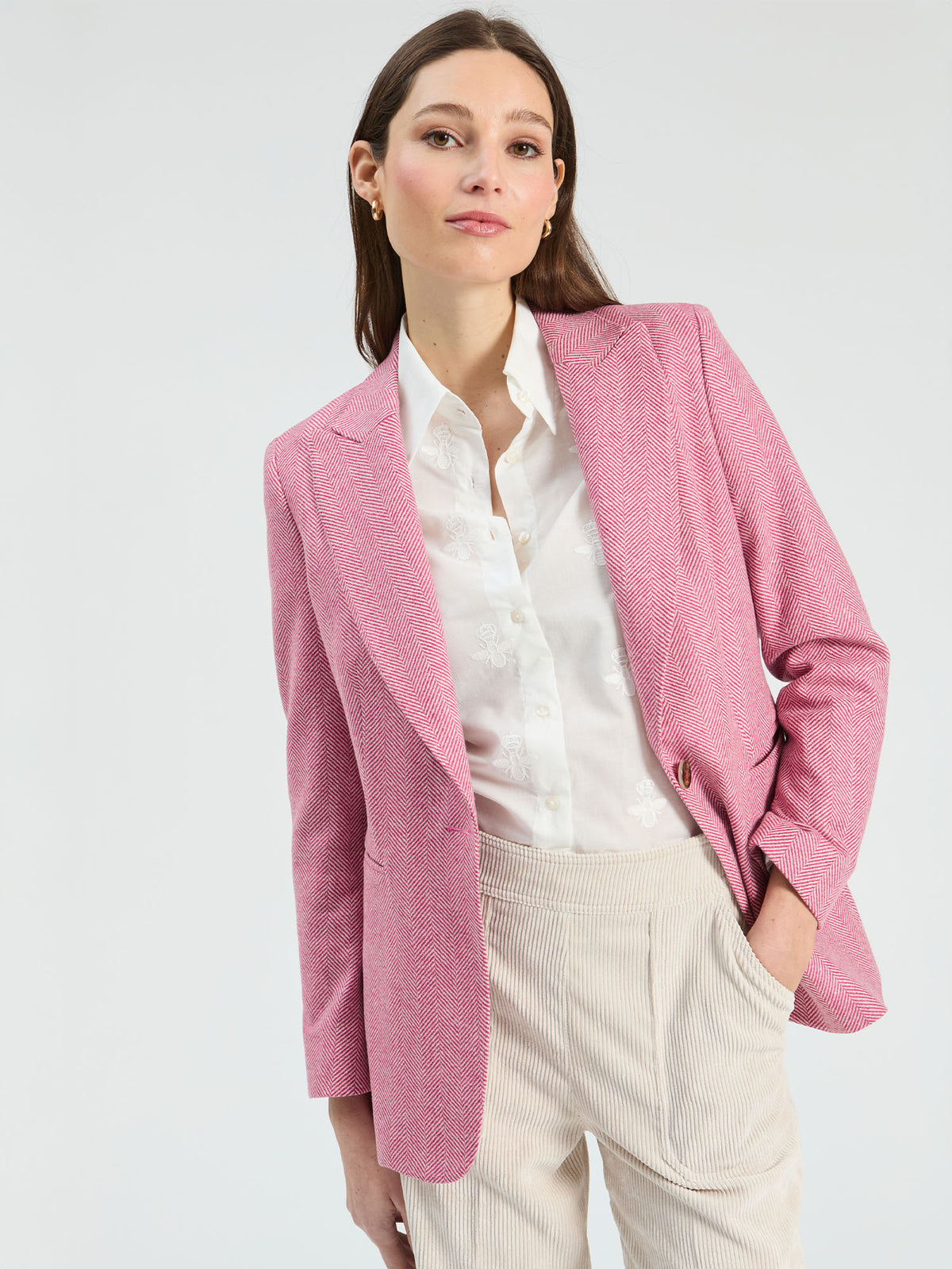 HERRINGBONE BLAZER