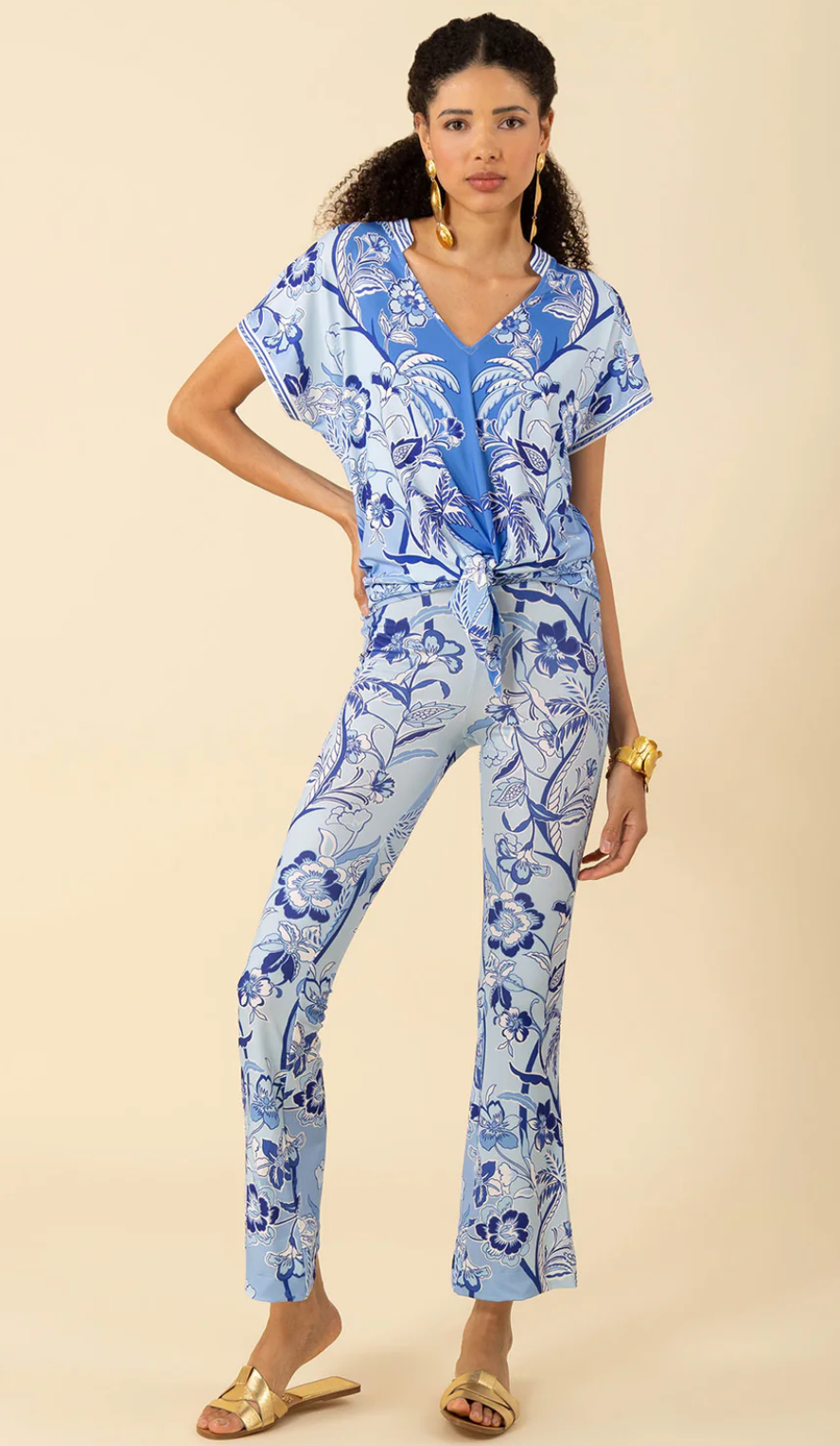 KENNA JERSEY FLARE PANT