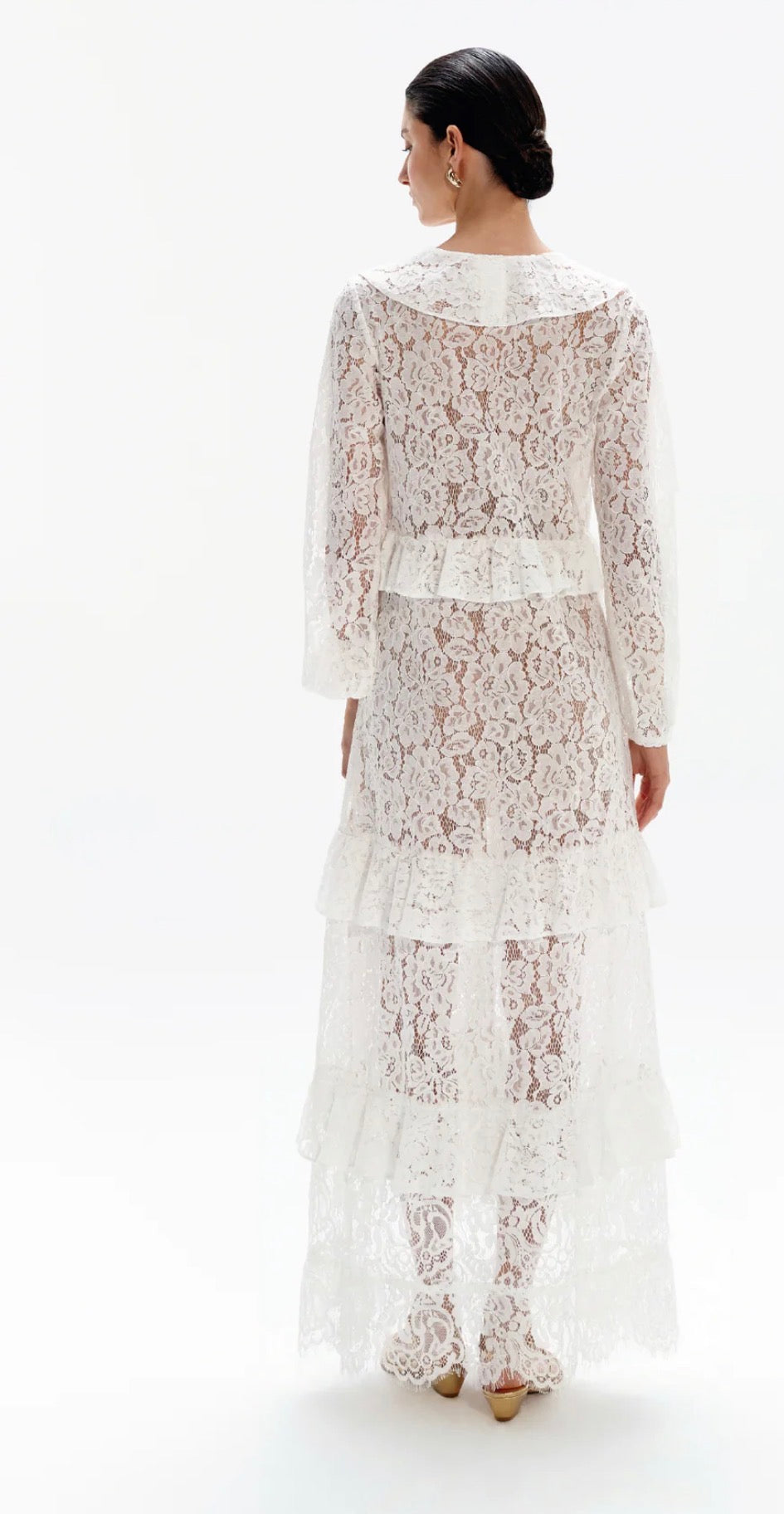 POSH LACE LONG DRESS
