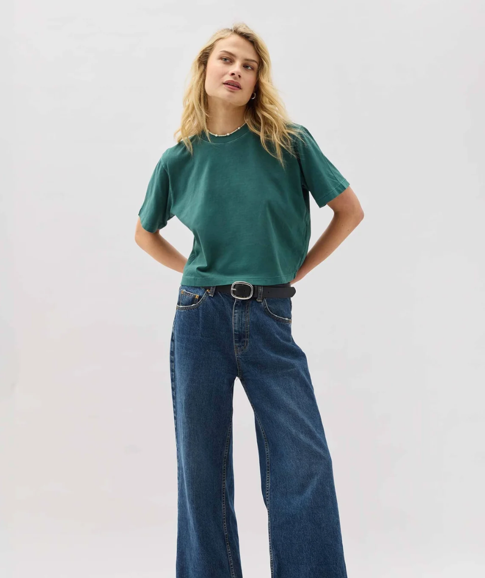 RELAXED CROP TEE SHIRT