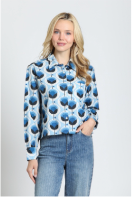 CROP SHIRT WITH SINGLE POCKET