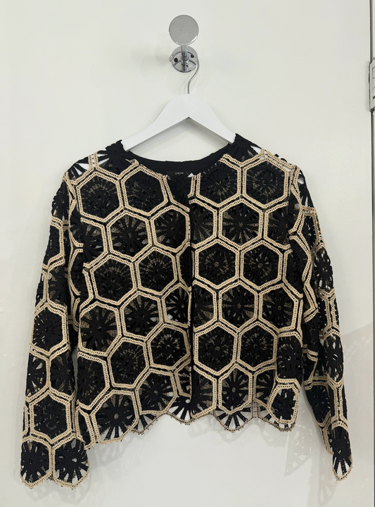 CROCHET JACKET FLORET DAHLIA