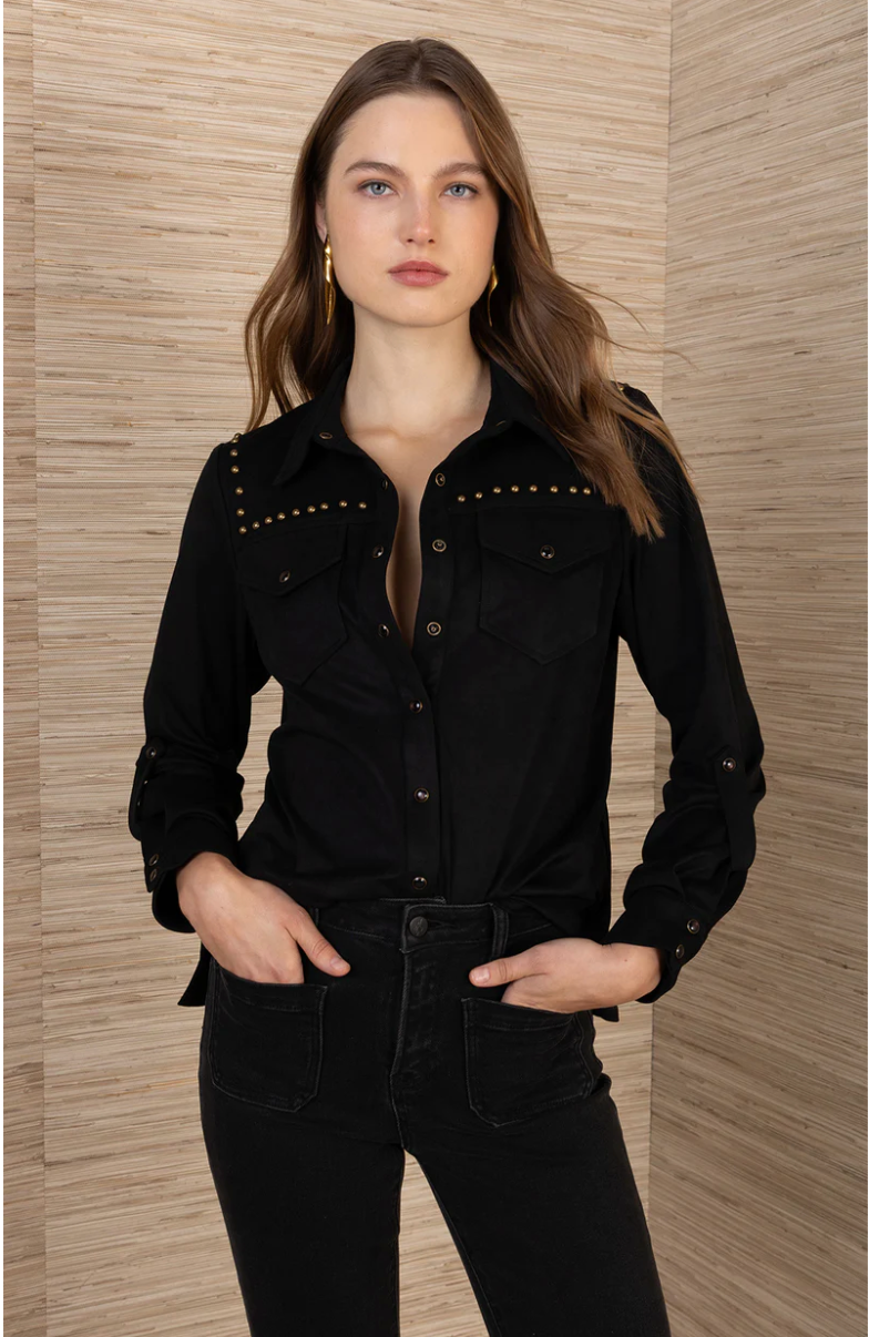 SIMONE SUEDE TOP