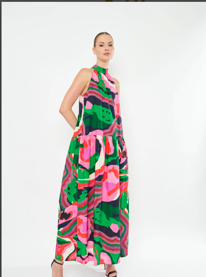 ELEANA HALTER DRESS