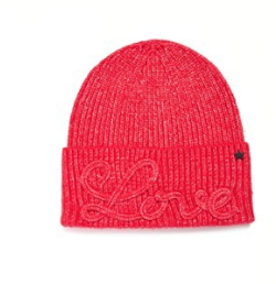 KNIT LOVE EMBROIDERED HAT