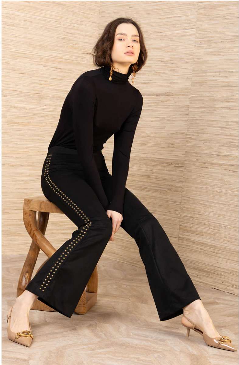 ALEXIA SUEDE STUDS PANT