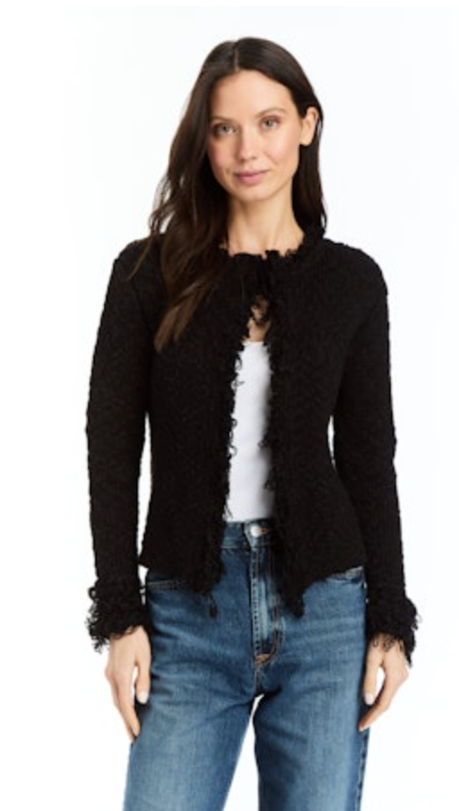 JARON OPEN CARDIGAN WITH FRINGE