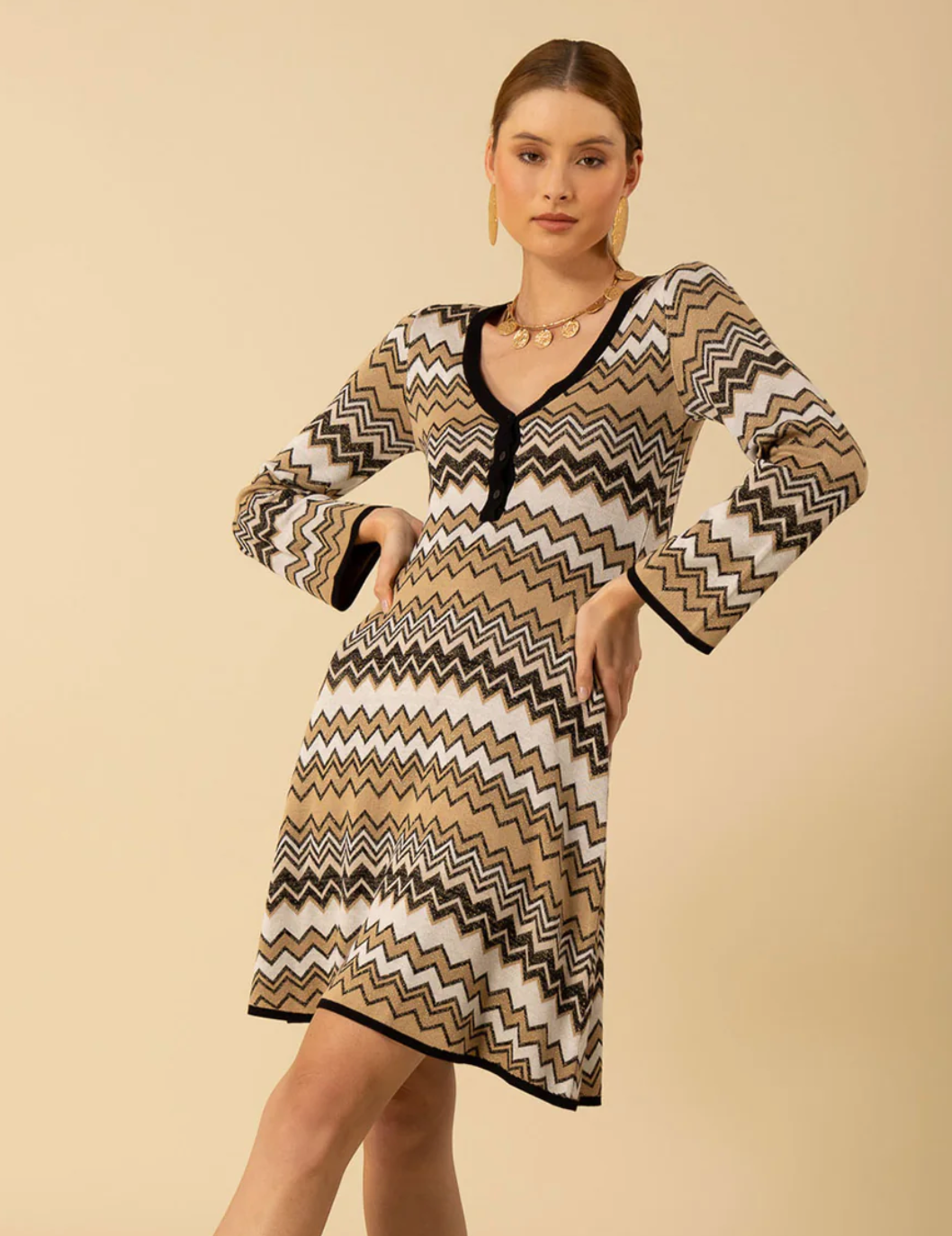 LYLAH LUREX DRESS