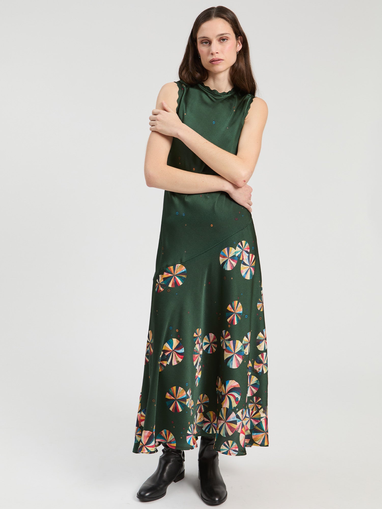 CIRCLE MAXI DRESS