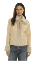 SARA FAUX SUEDE AND FUR JACKET