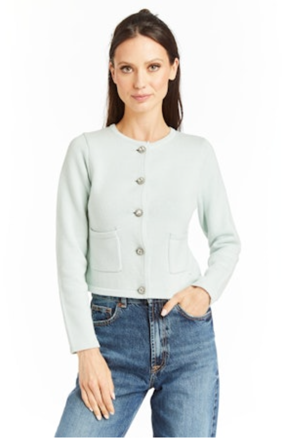 MARIELLE CLASSIC BUTTONED CARDIGAN