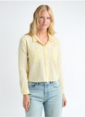 EYELET LONG SLEEVE BLOUSE