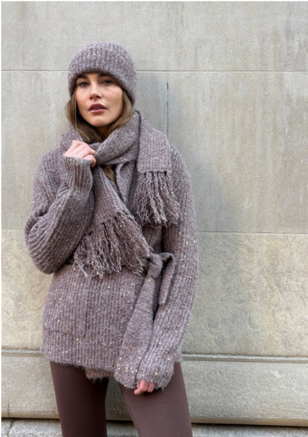 THE FARRAH BELTED CARDIGAN