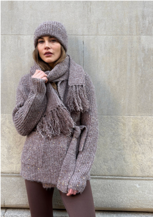 THE FARRAH BELTED CARDIGAN