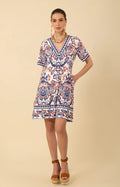 BETHANY JERSEY V NECK DRESS