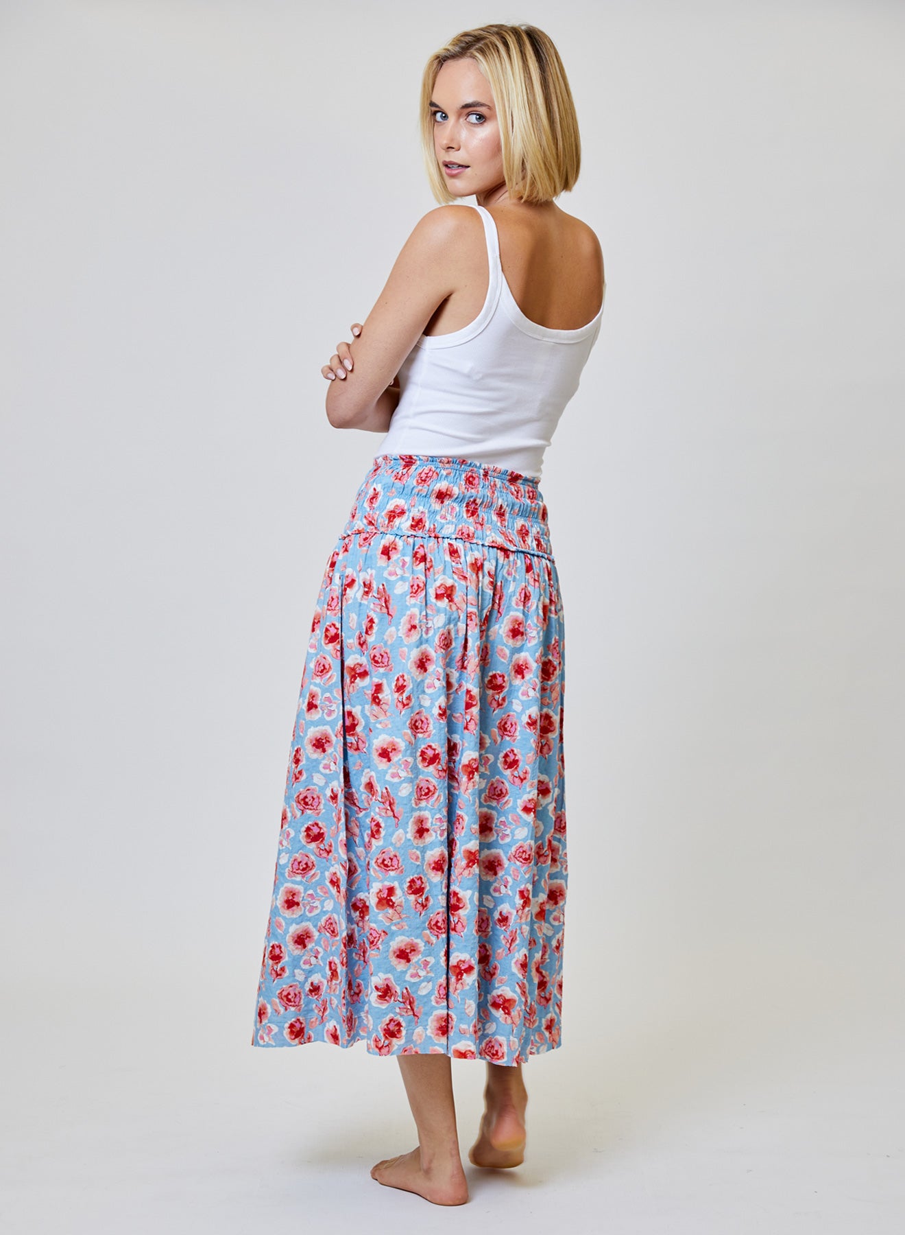PRINTED MAXI SKIRT