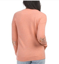CICI ELBOW PATCH CASHMERE SWEATER WITH STARS