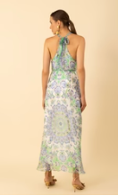 RIVAL CHIFFON MAXI HALTER DRESS