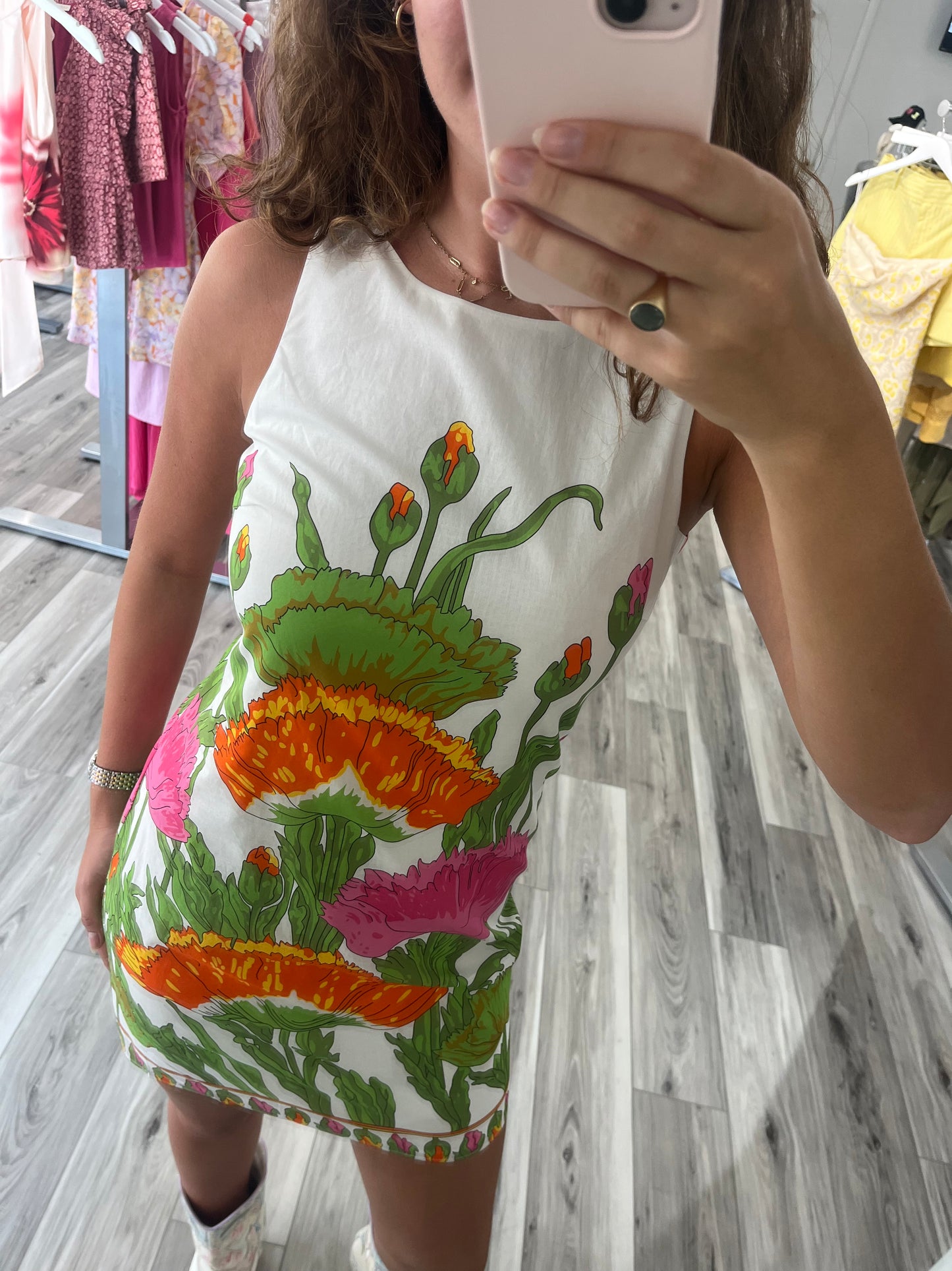 SHIFT SLEEVELESS ELLIS DRESS