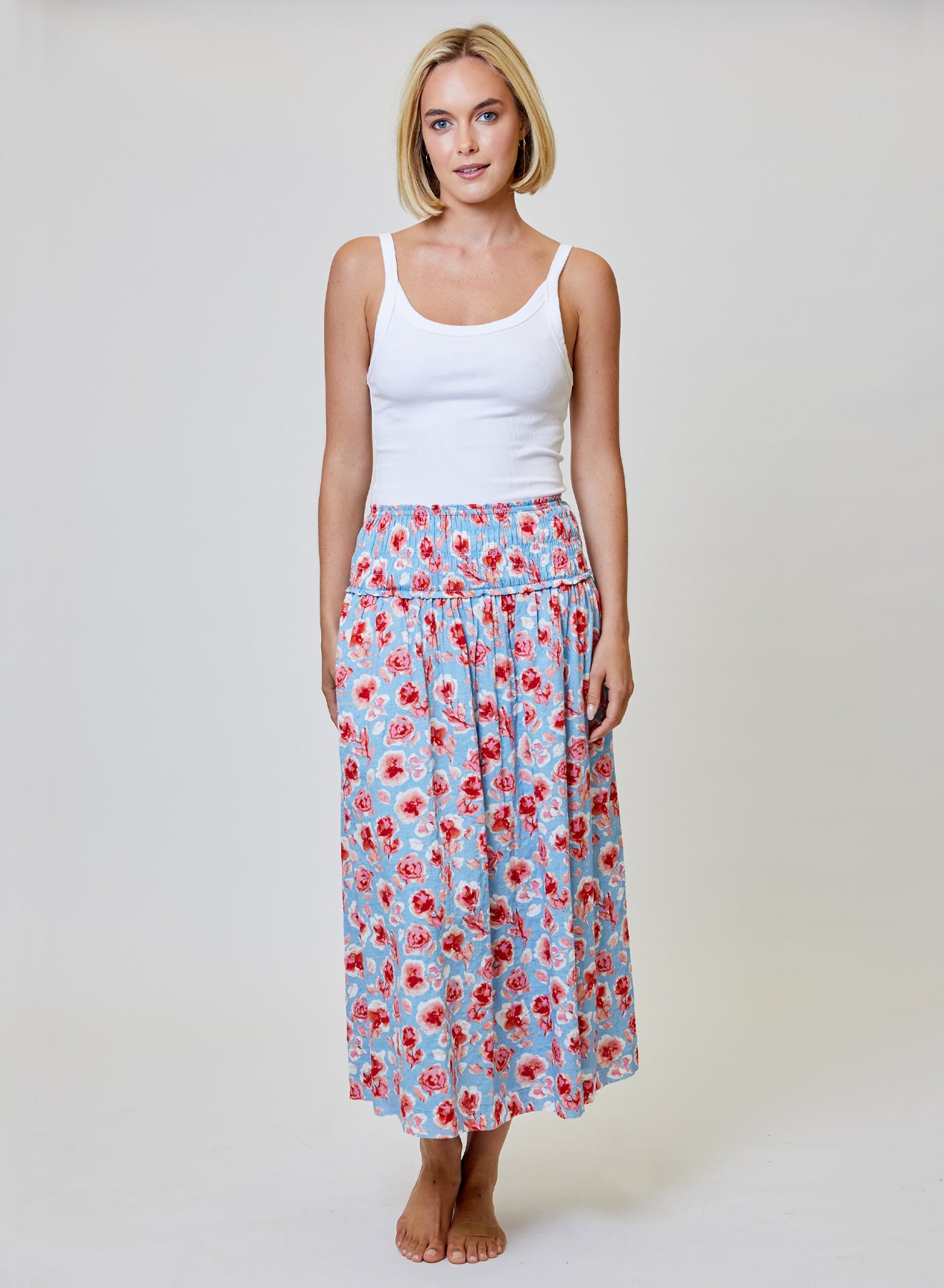 PRINTED MAXI SKIRT