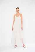 DAVIE DRESS EYELET MAXI