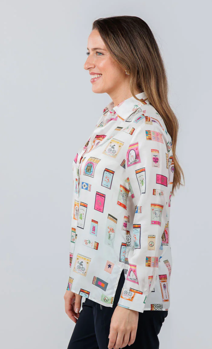 TEA RAYA ROSA SILK BLOUSE